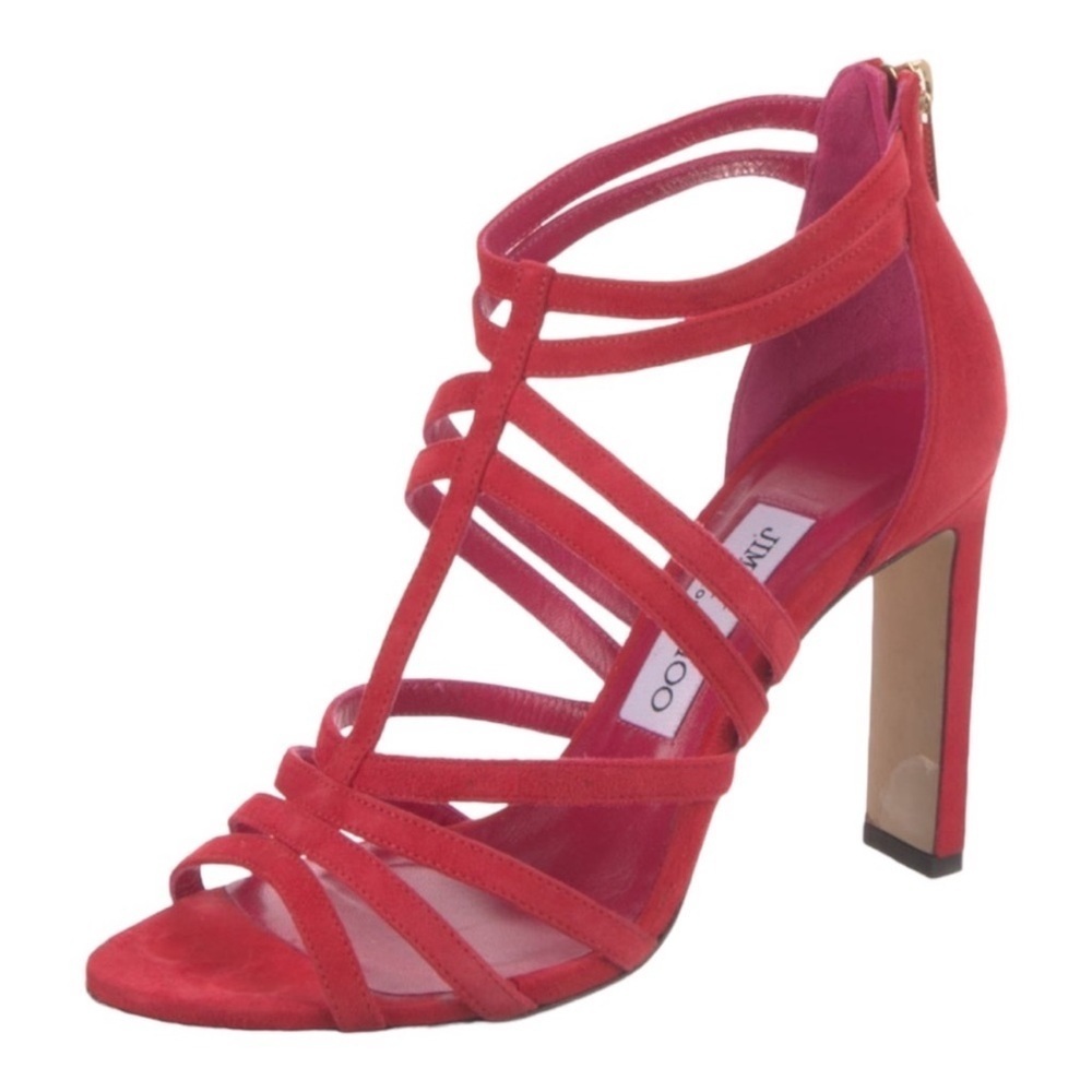Jimmy Choo Selina Suede Heel Sandals